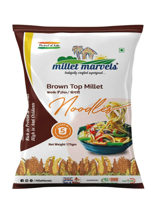 Buy Millet Marvels Brown Top Millet Noodles from DrMediCart, Ship from India to USA
