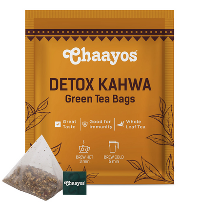 Buy Chaayos Detox Kahwa Green Tea Bags from DrMediCart
