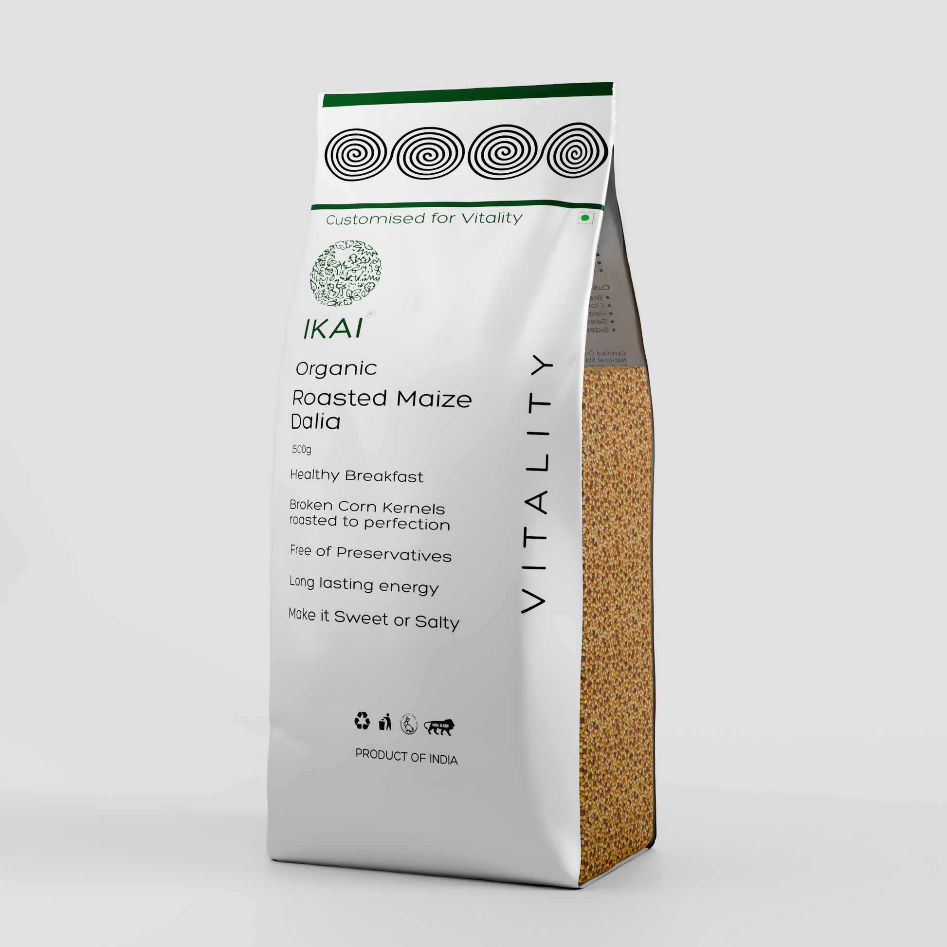 IKAI Organic Roasted Maize Dalia