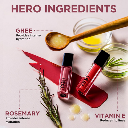 Enn Semi Matte Red Liquid Lipstick - Berry Vodka