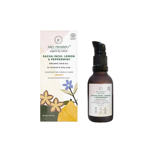 Juicy Chemistry Sacha Inchi, Lemon & Peppermint Organic Hair Serum - DrMediCart