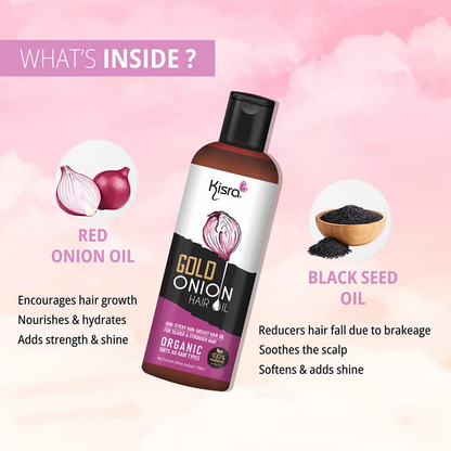 Kisra Gold Organic Onion Hair Oil