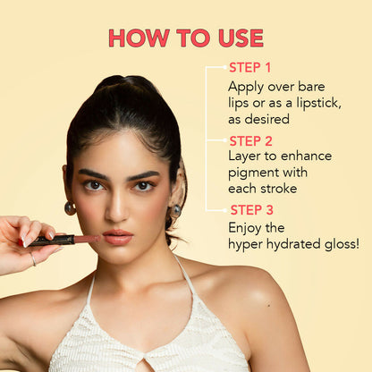 LoveChild By Masaba Gupta Shooting Star Hyper Hydrating Gloss Balm - Hot Glaze