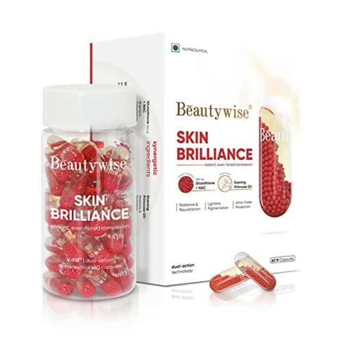 Buy Beautywise Dual Action Skin Brilliance Veg Capsules from DrMediCart, Ship from India to USA