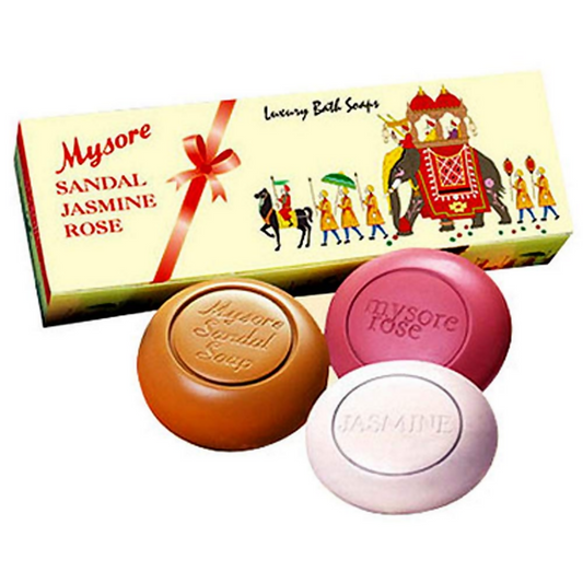 Mysore Sandal Jasmine And Rose Soap Gift Pack