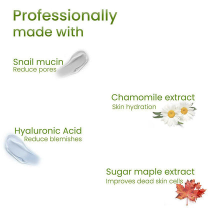 Professional O3+ Snail Mucin Instant Glass Sheet Mask