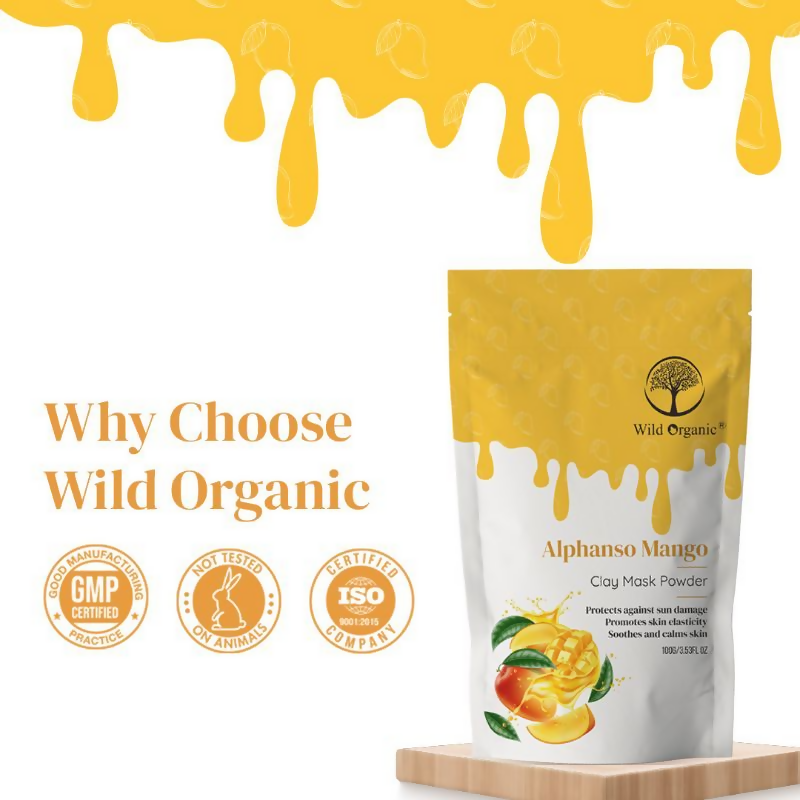 Wild Organic Alphanso Mango Clay Mask Powder