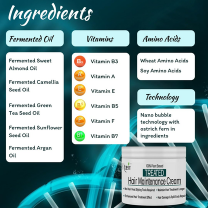 Ktein 100% Plant Based Treated Hair Maintenance Cream Natural