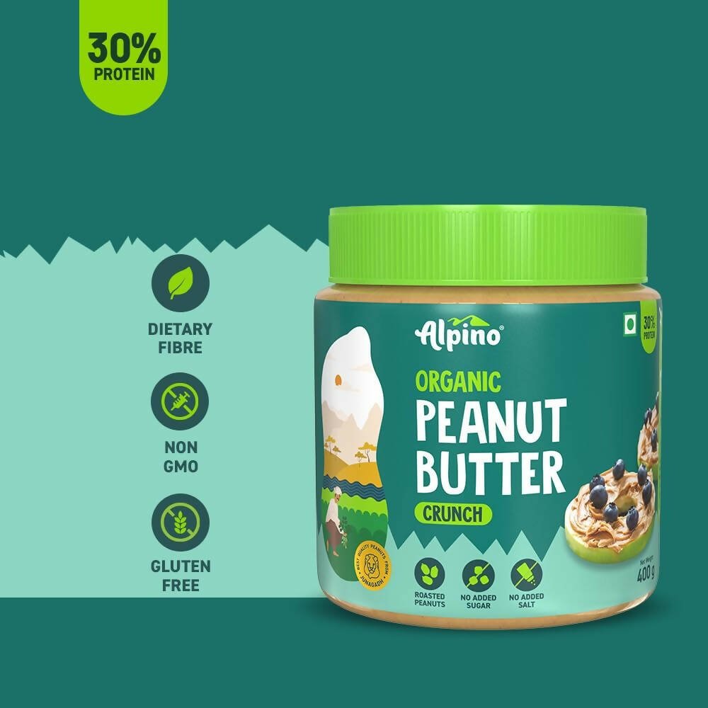 Alpino Organic Natural Peanut Butter Crunch