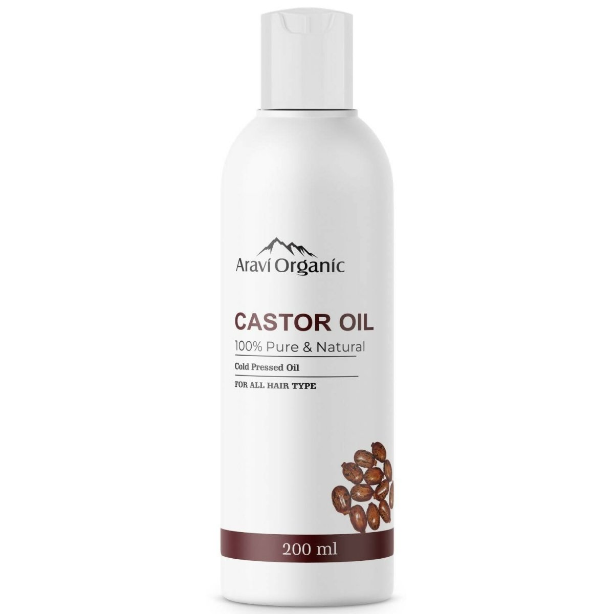 Aravi Organic 100% Pure Cold Pressed Castor Carrier Oil