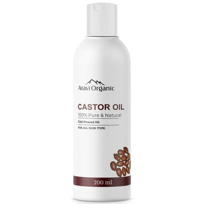 Aravi Organic 100% Pure Cold Pressed Castor Carrier Oil