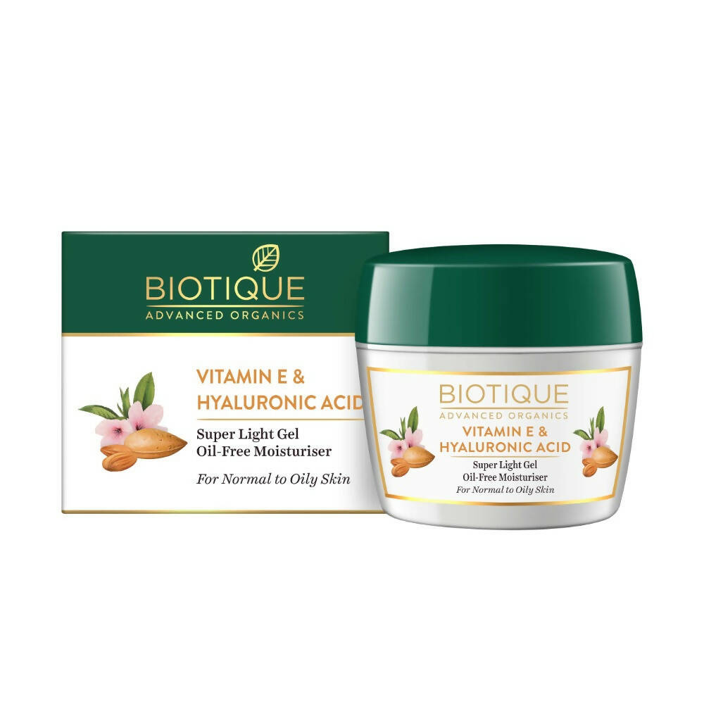 Biotique Advanced Organics Vitamin E & Hyaluronic Acid Oil-Free Moisturiser - DrMediCart 