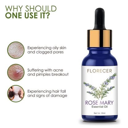Florecer Rosemary Essential Oil For Hair