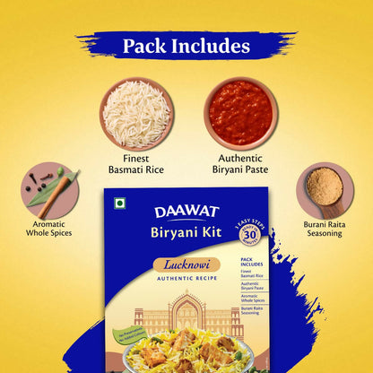 Daawat Biryani Kit Lucknowi - Authentic Recipe