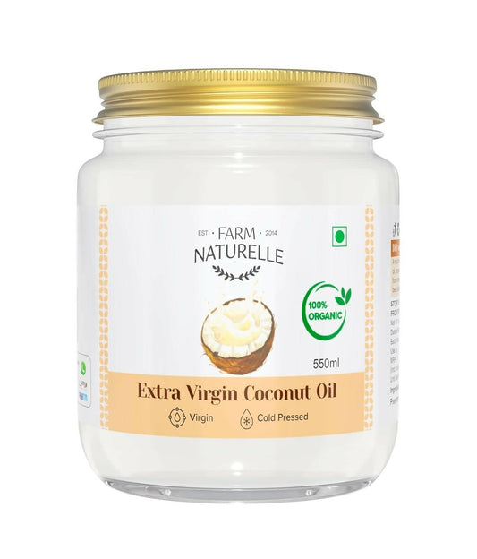 Buy Farm Naturelle 100% Pure Organic Extra-Virgin Cold Pressed Coconut Oil from DrMediCart, Ship from India to USA