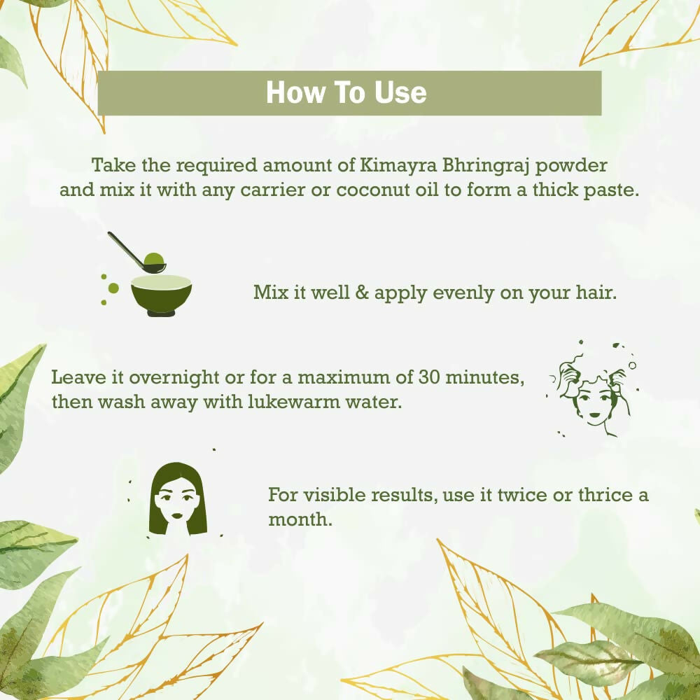 Kimayra Bhringraj Powder For Hair Growth & Reduces Frizz