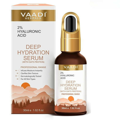 Buy Vaadi Herbals Deep Hydration Serum With 2% Hyaluronic Acid & Oats Protein from DrMediCart, Ship from India to USA