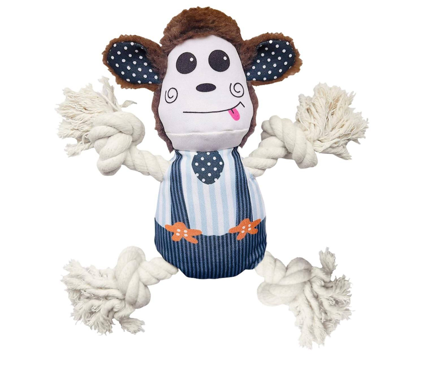 Buy Foodie Puppies Monkey Crinkle Paper Rope Plush Toy for Dogs