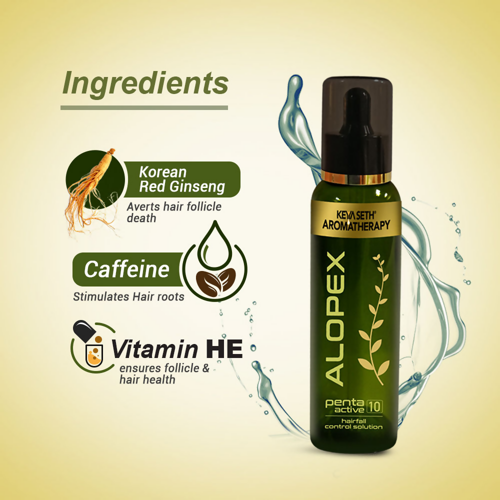 Keya Seth Aromatherapy Alopex Penta Active 10 For Hairfall Control Solution