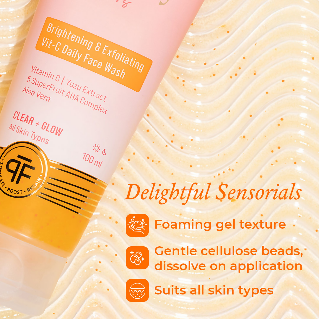 The Pink Foundry Brightening & Exfoliating Vit C Daily Face Wash