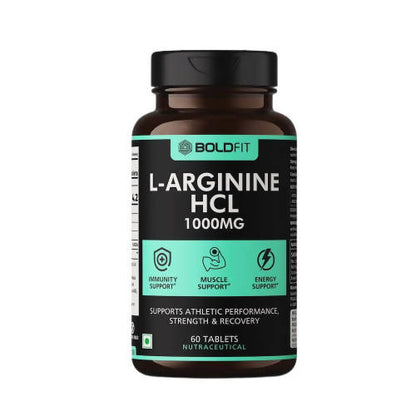 Boldfit L-Arginine Hcl 1000mg Supplement Tables