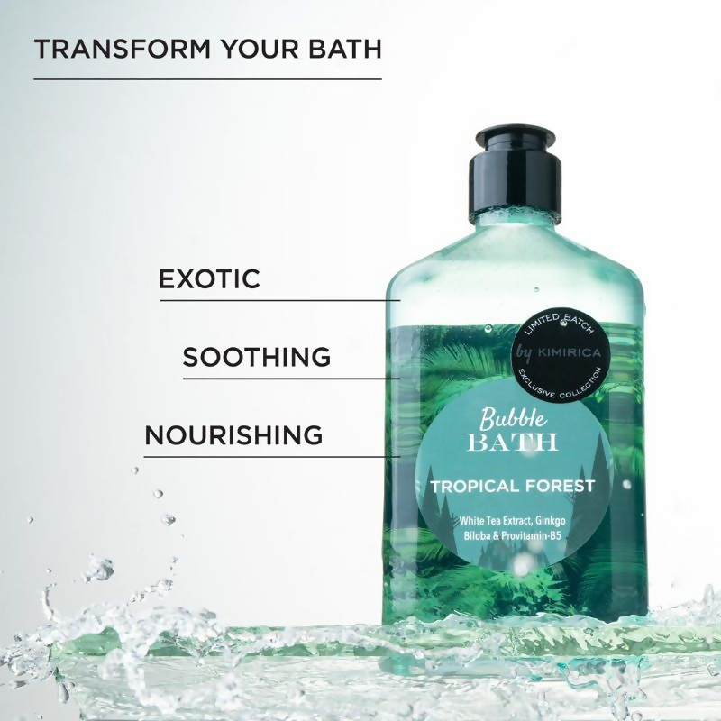 Kimirica Tropical Forest Bubble Bath For Soothing Exotic Bath