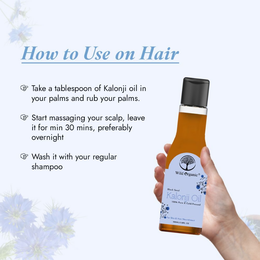 Wild Organic Cold Pressed Black Seed Kalonji Oil