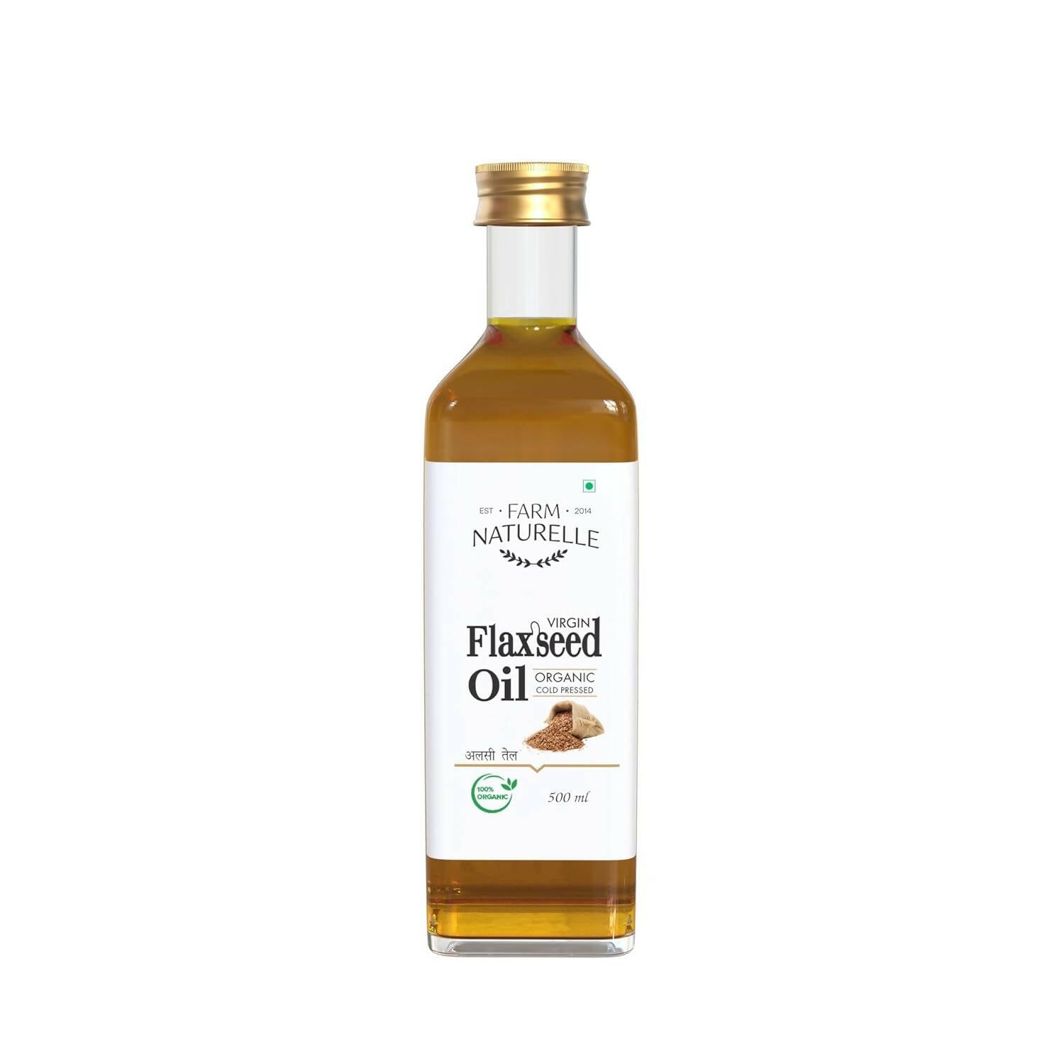 Farm Naturelle 100% Pure Cold Pressed Flax Seed Oil