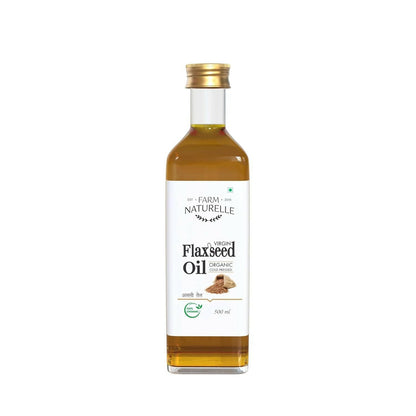 Farm Naturelle 100% Pure Cold Pressed Flax Seed Oil
