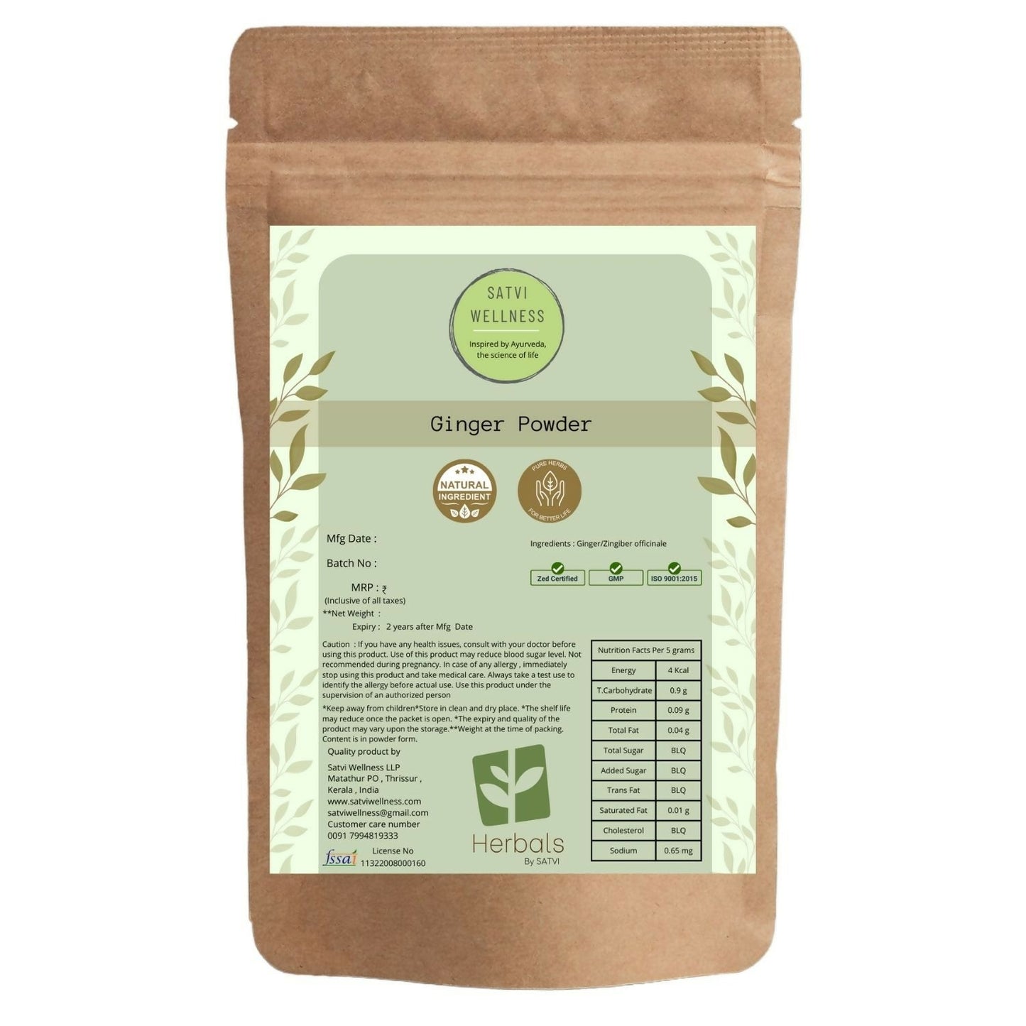 Satvi Wellness Ginger Powder
