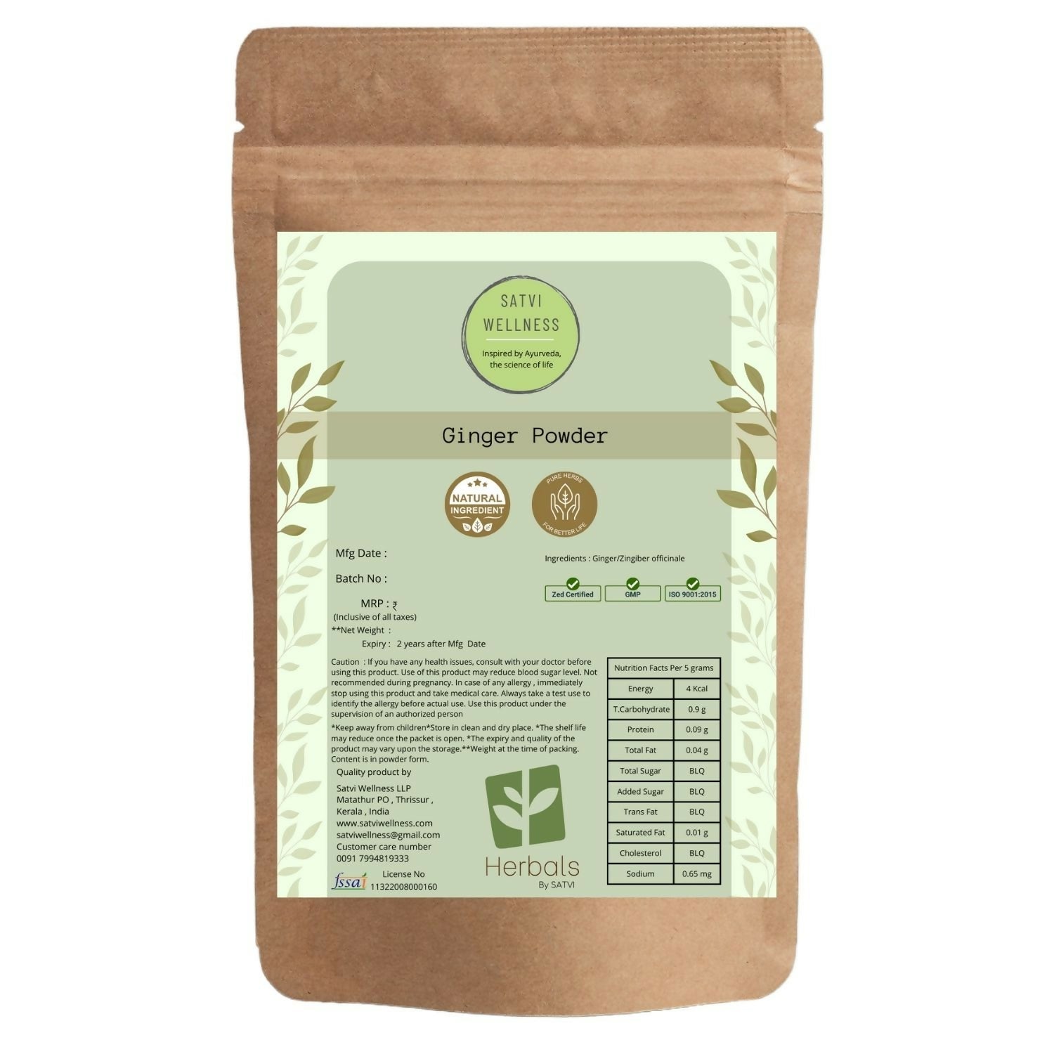 Satvi Wellness Ginger Powder