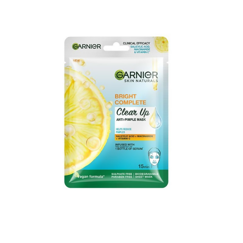 Garnier Bright Complete Anti Pimple Sheet Mask