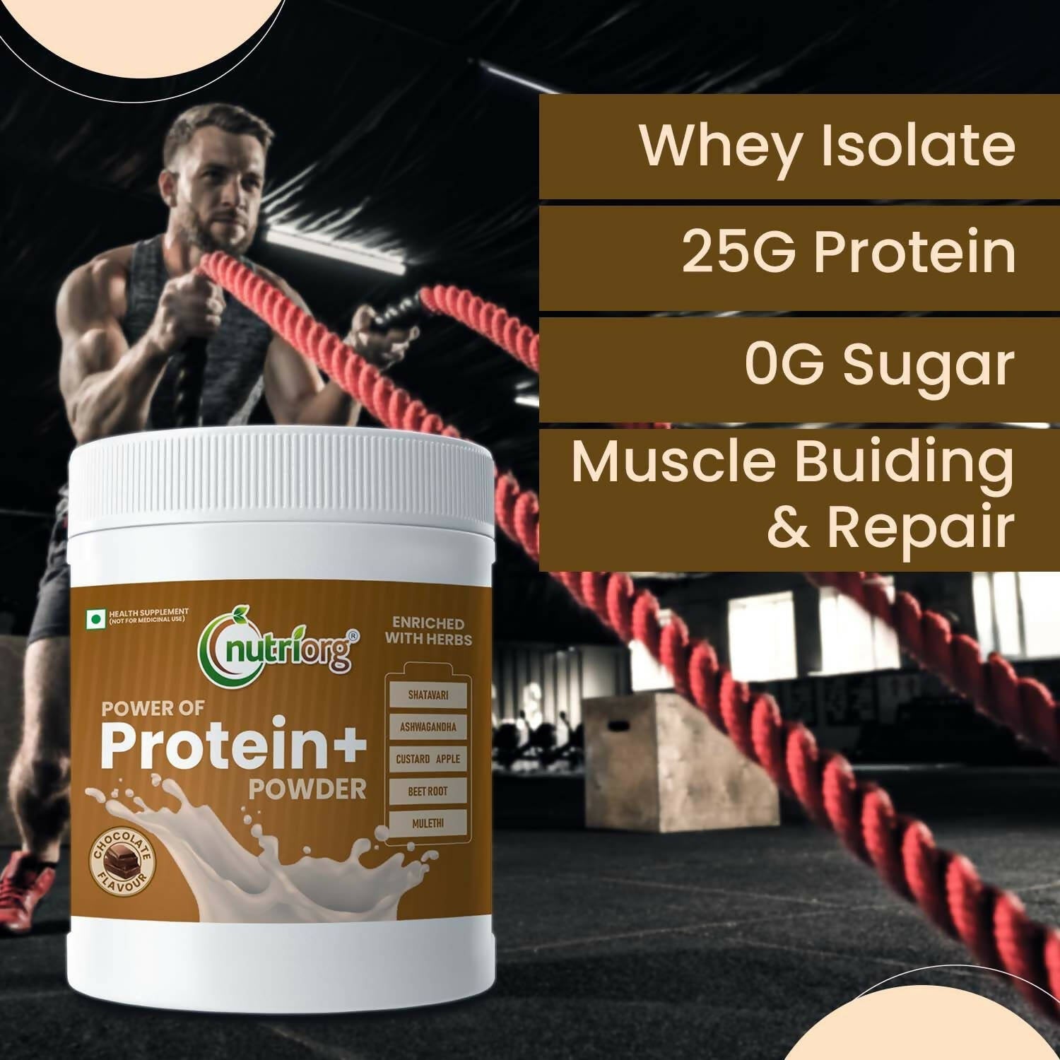 Nutriorg Protein Plus Chocolate Flavor Powder
