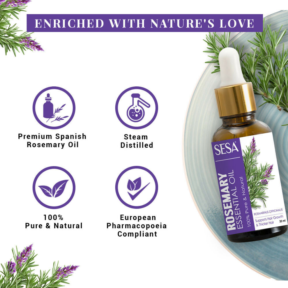 Sesa Ayurvedic Rosemary Essential Oil For Hair Growth