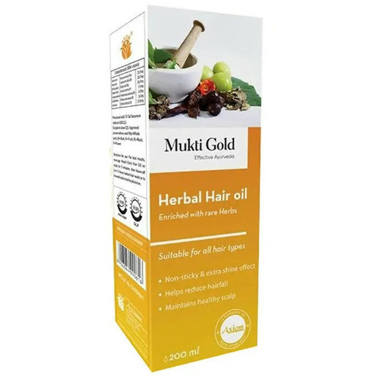 Buy Axiom Mukti Gold Herbal Hair Oil from DrMediCart, Ship from India to USA