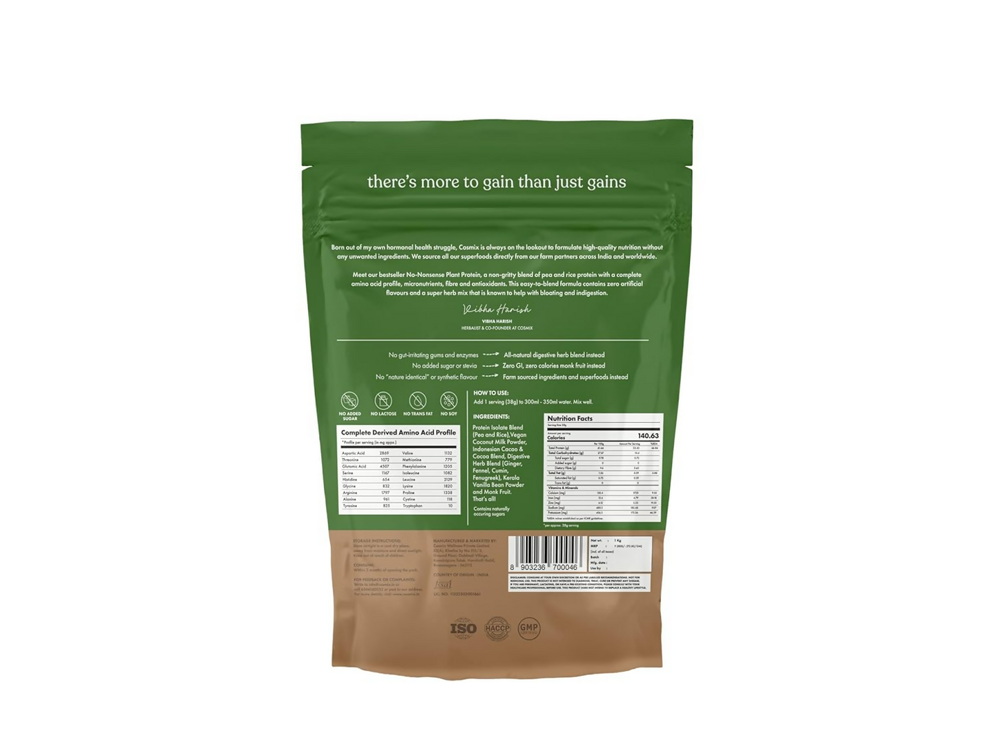 Cosmix No Nonsense Plant Protein Chocolate Indonesian Cacao