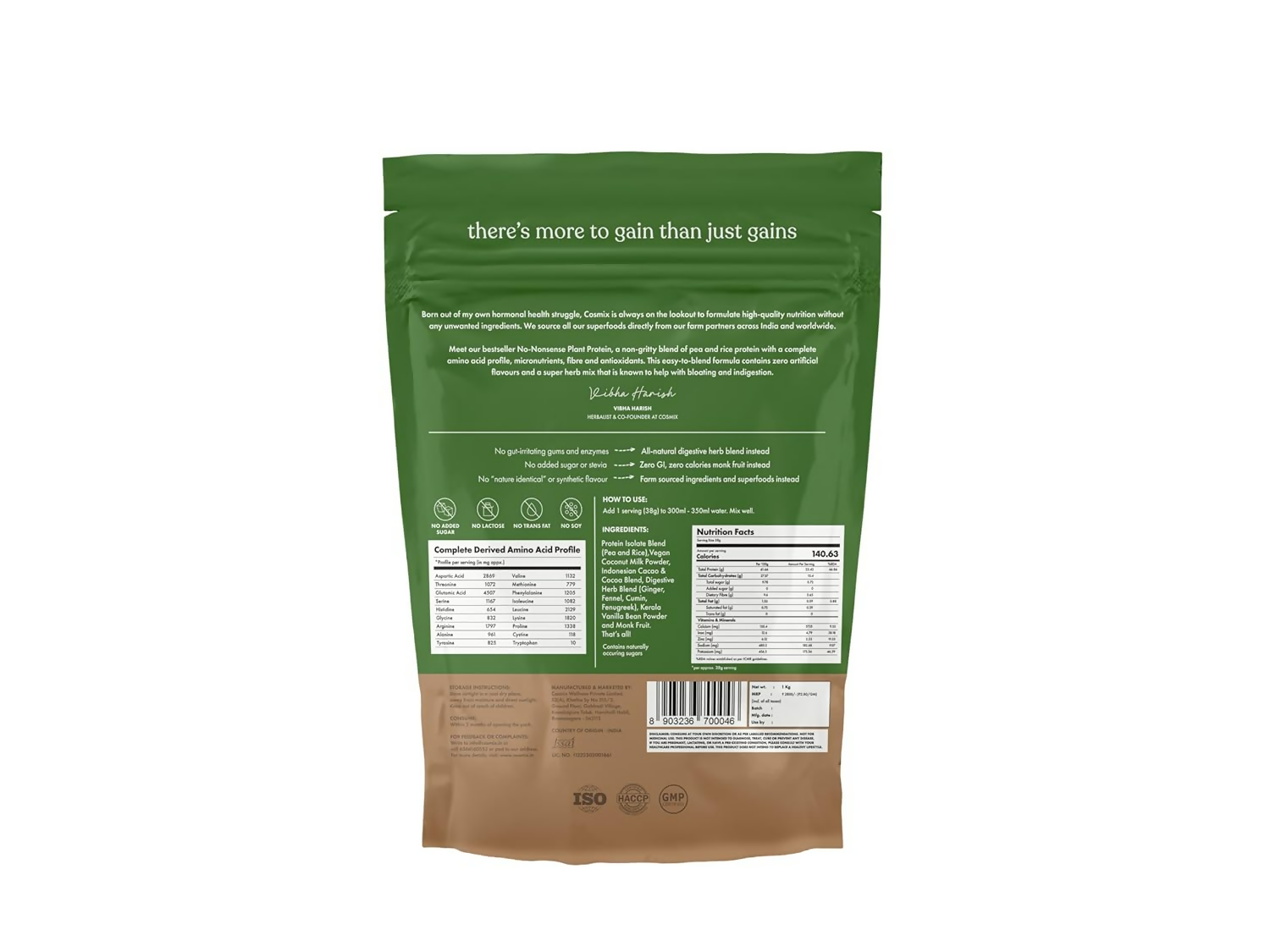 Cosmix No Nonsense Plant Protein Chocolate Indonesian Cacao