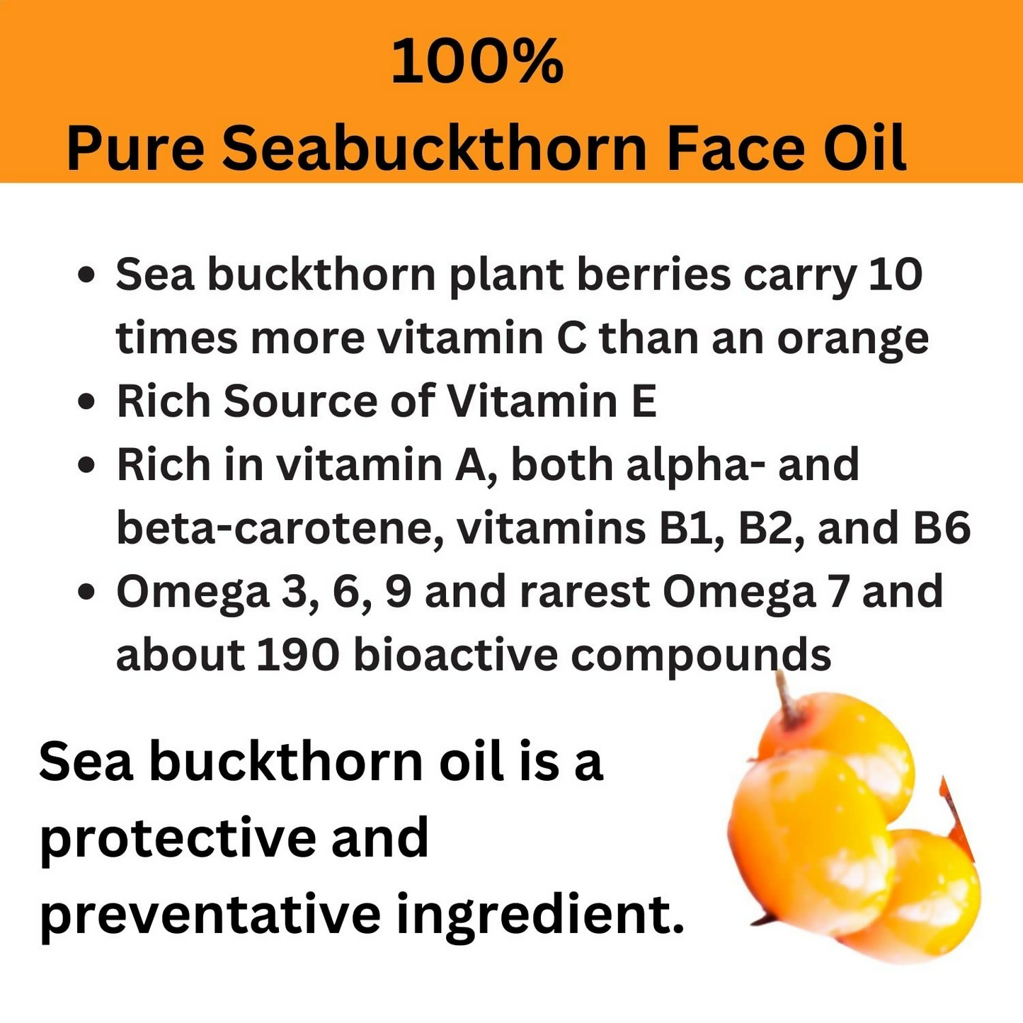 Urbaano Herbal Remium Radiant Glow Sea Buckthorn Face Oil
