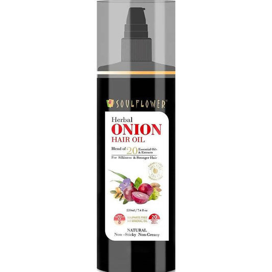 Buy Soulflower Herbal Onion Hair Growth Oil from DrMediCart, Ship from India to USA