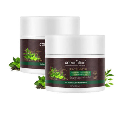 Coronation Herbal Anti Aging Fuji Matcha Green Tea Clay Face Mask