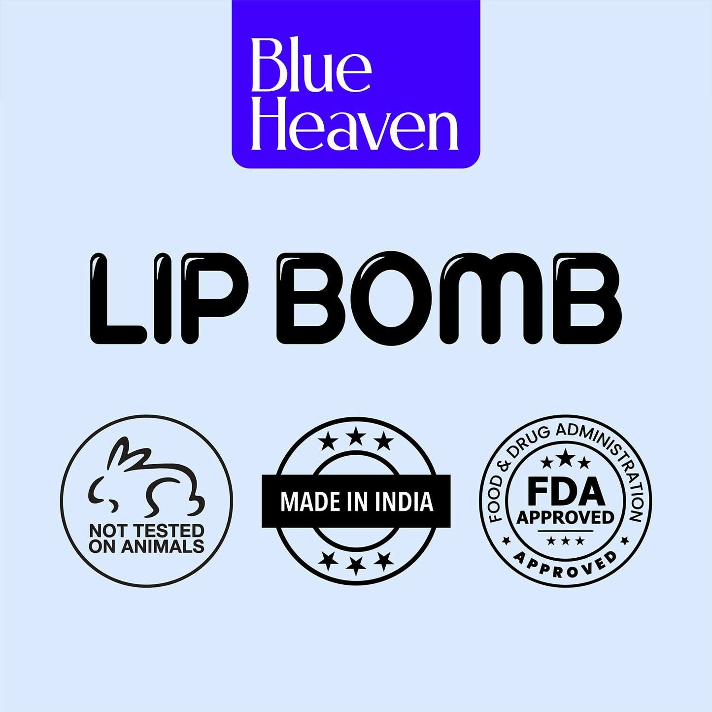 Blue Heaven Tinted Lip Balm Strawberry infused with Shea Butter, Almond oil and Vitamin E