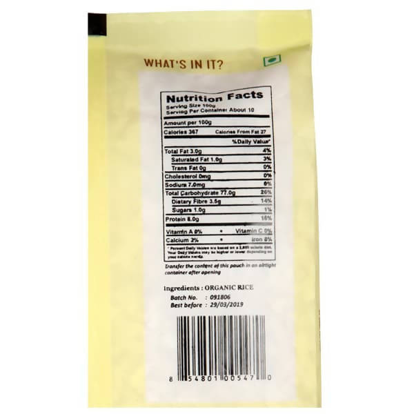 Organic Shastra White Beaten Rice (Poha)