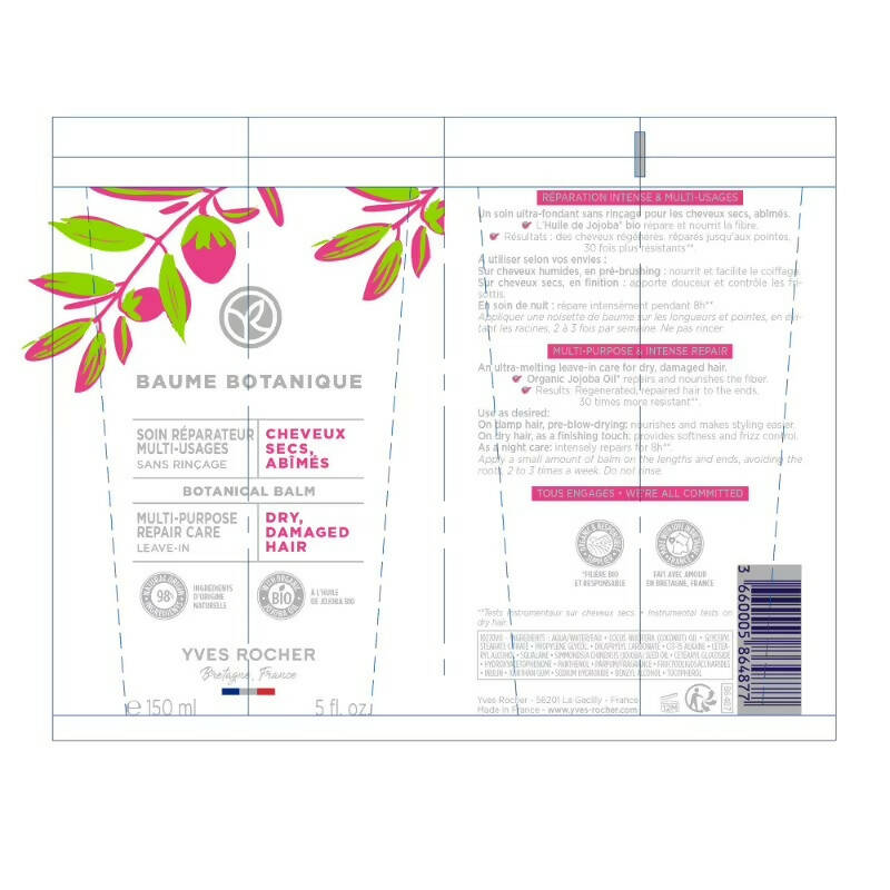 Yves Rocher Botanical Balm Multi Purpose For Hair - DrMediCart