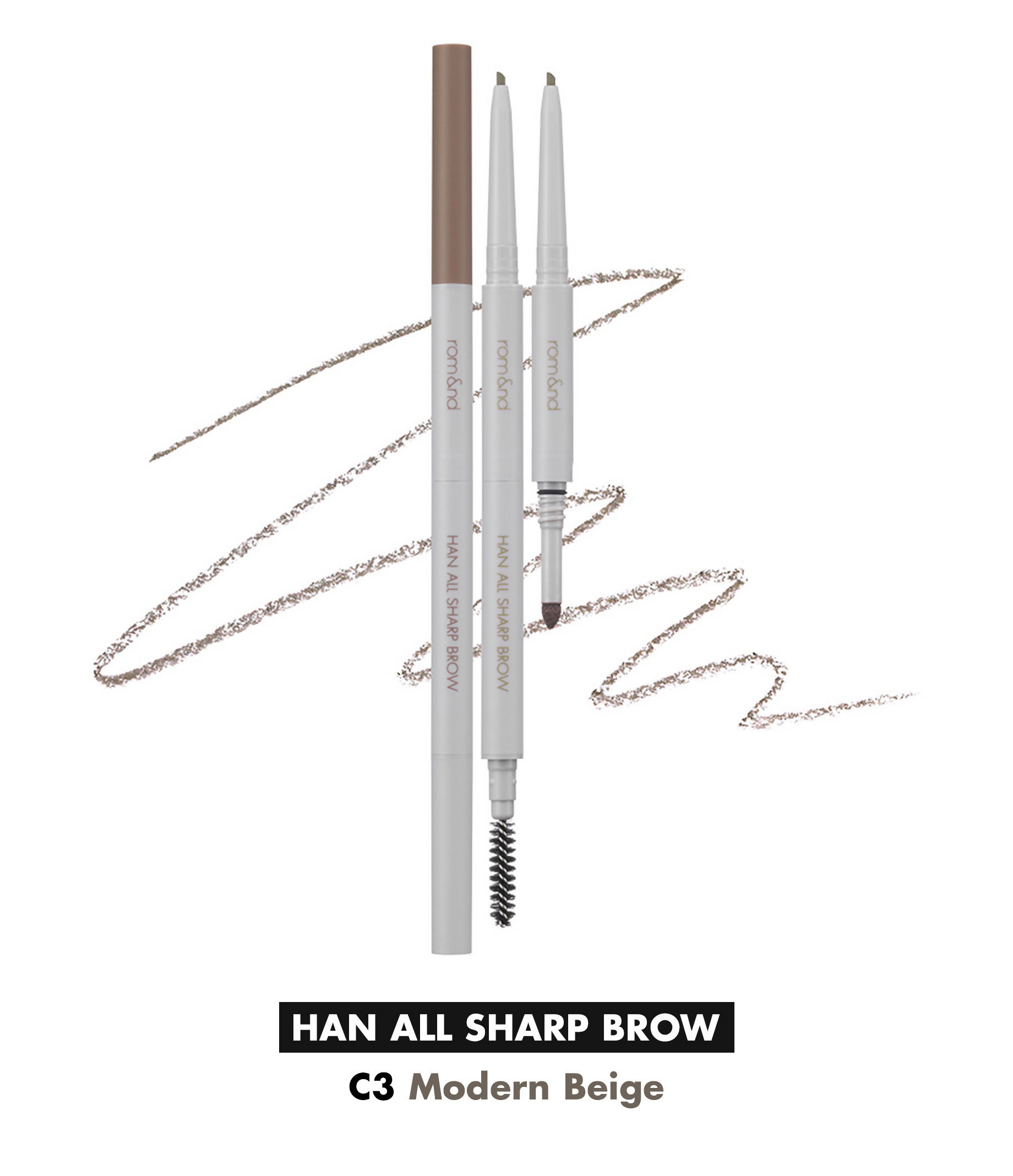 Rom&nd Han All Sharp Brow - C3 Modern Beige