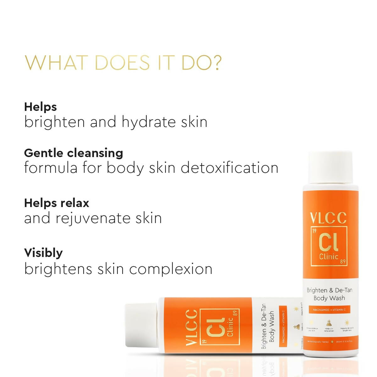 Buy VLCC Clinic Brighten & De-Tan Body Wash from DrMediCart, Ship from India to USA
