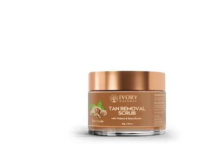 Ivory Natural Tan Scrub , Reduce Tan, Restores Radiant Skin Glow