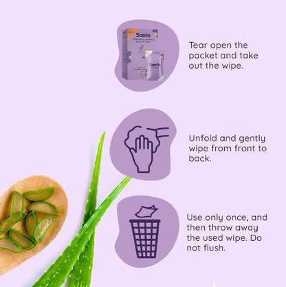 Sanfe 3 In 1 Intimate Wipes