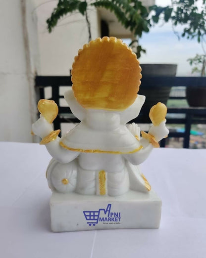 Apnimarket Marble Dust Ganesh Idol