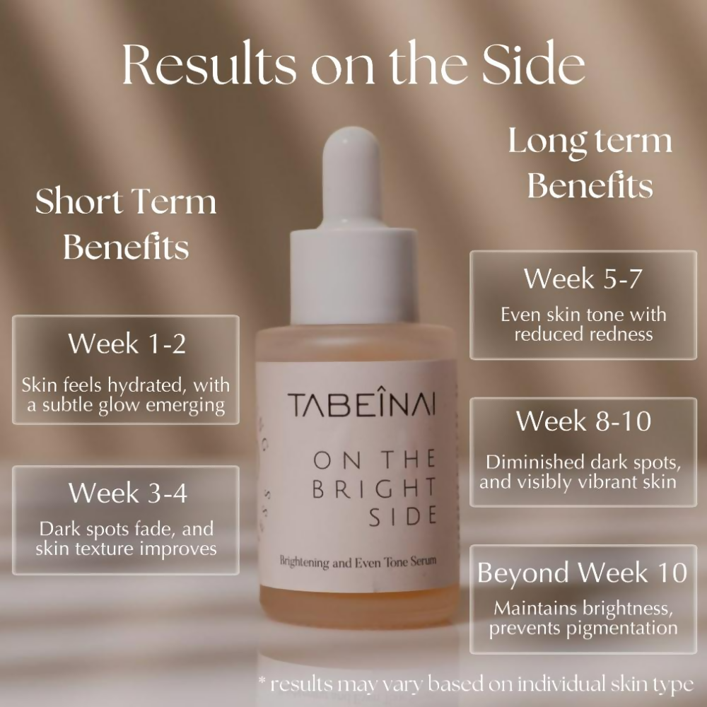 Tabeinai On The Bright Side Brightening And Even Tone Serum