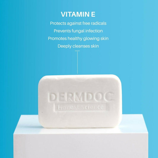 Buy DermDoc 0.5% Vitamin E Cleansing Bar For Moisturized Skin from DrMediCart, Ship from India to USA